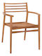 Outdoor Chair Wooden Moosen Natural 2 Pieces 59x60x78cm