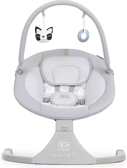 Kinderkraft Electric Baby Relax Swing Luli 2 with Music Gray for Child up to 4.2kg