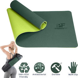 PrimaFit Στρώμα Γυμναστικής Yoga Πράσινο