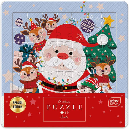 Puzzle Interdruk 49 Pieces Xmas Frame Santa 111376305 Interdruk