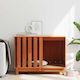 Dog House Waxed Brown 90 X 60 X 67 Cm Solid Pine Wood