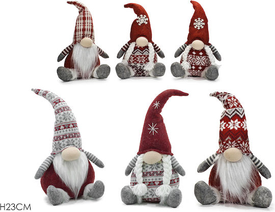 General Trade Set 2 Bucăți Cuplu Pitici Din Țesătură Roșii 23 Cm