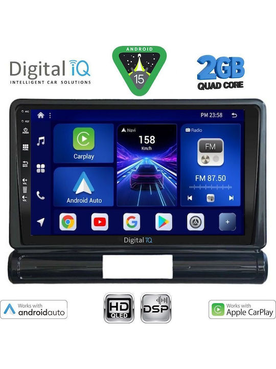 Digital IQ Car Audio System for Citroen C3 / DS3 2016 (Bluetooth/USB/WiFi/GPS/Apple-Carplay/Android-Auto) with Touch Screen 9"