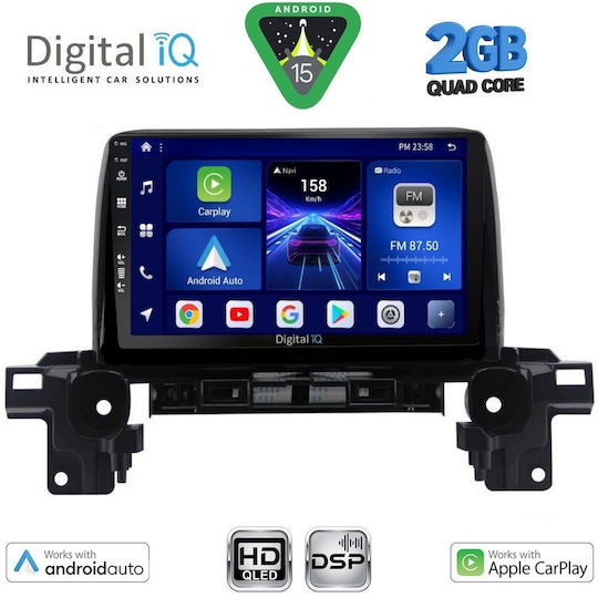 Digital IQ Car Audio System for Mazda CX-5 2017 (Bluetooth/USB/WiFi/GPS/Apple-Carplay/Android-Auto) with Touch Screen 9"