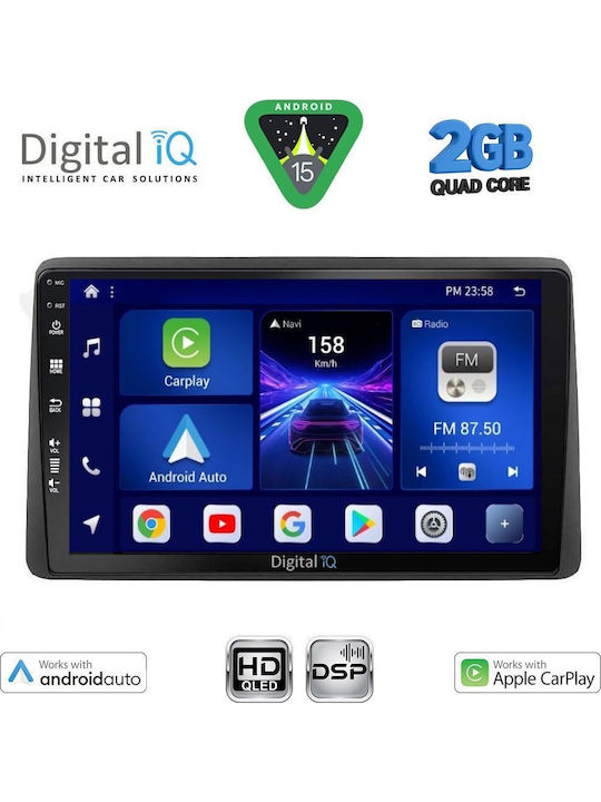 Digital IQ Car Audio System for Nissan Juke 2021 (Bluetooth/USB/WiFi/GPS/Apple-Carplay/Android-Auto) with Touch Screen 10"