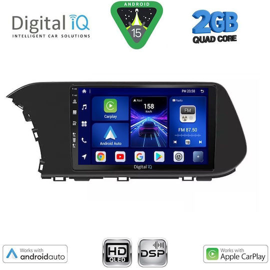 Digital IQ Автомобилна Аудио Система (Блутут/USB/WiFi/GPS/Apple-Carplay/Android-Auto) с Тъчскрийн 10"