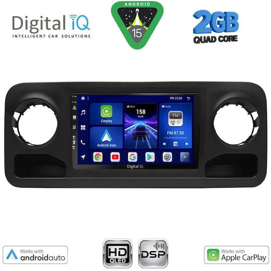 Digital IQ Car Audio System for Mercedes-Benz Sprinter 2018 (Bluetooth/USB/WiFi/GPS/Apple-Carplay/Android-Auto) with Touch Screen 10"