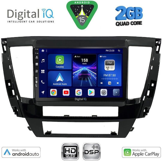 Digital IQ Ηχοσύστημα Αυτοκινήτου για Mitsubishi Pajero 2013 (Bluetooth/USB/WiFi/GPS/Apple-Carplay/Android-Auto) με Οθόνη Αφής 9"