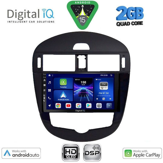 Digital IQ Ηχοσύστημα Αυτοκινήτου για Nissan Pulsar 2014-2020 με Clima (Bluetooth/USB/WiFi/GPS/Apple-Carplay/Android-Auto) με Οθόνη Αφής 9"