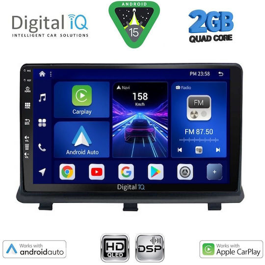 Digital IQ Auto-Audiosystem für Opel Antara 2006-2016 (Bluetooth/USB/WiFi/GPS/Apple-Carplay/Android-Auto) mit Touchscreen 9"