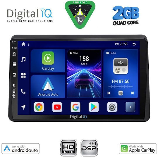 Digital IQ Ηχοσύστημα Αυτοκινήτου για Opel Movano Renault Master Nissan NV400 2020 (Bluetooth/USB/WiFi/GPS/Apple-Carplay/Android-Auto) με Οθόνη Αφής 10"