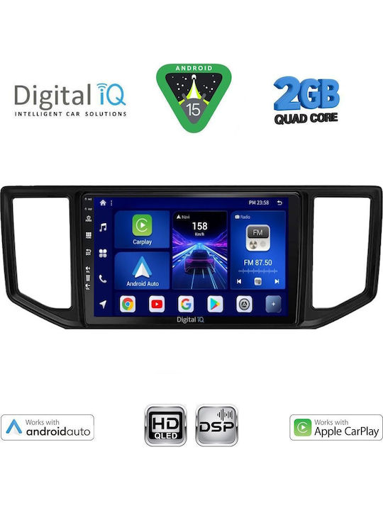 Digital IQ Car Audio System for Volkswagen Crafter 2017 (Bluetooth/USB/WiFi/GPS/Apple-Carplay/Android-Auto) with Touch Screen 10"