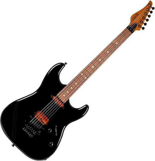 Jet Guitars Jet Ηλεκτρική Κιθάρα ST Style με HS Διάταξη Μαγνητών Μαύρη
