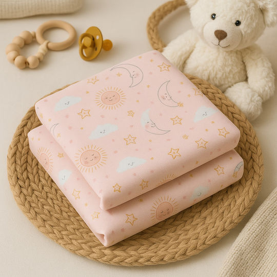 Happy Baby-Soßtuch Rosa 2Stück