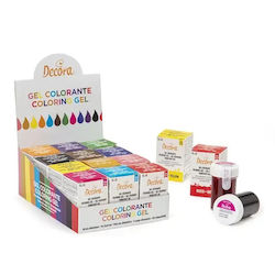 Decora Food Colouring Gel Multicolour Jar 12pcs 28gr