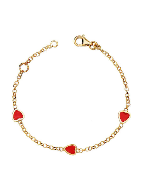 Papoulidis Jewellery Kinderarmband aus Vergoldetem Silber