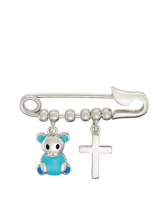 Oxzen Child Safety Pin made of Silver for Boy