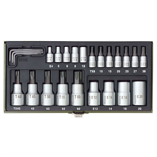Proxxon Special Set Torx Screws Proxxon 23102 24 Pieces