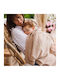 Babyono Blanket Nursery Swaddling Blankets Cotton Beige 75x100cm