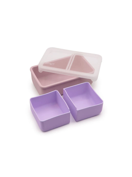 Melii Cutie pentru Mâncare Plastic Roz 700ml 1buc