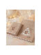 Makis Tselios Home Set Babyhandtücher 2 Stück Beige Gewicht 450gr/m²