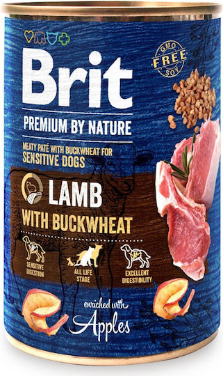 Brit Premium Hrană Umedă pentru Câini în Conservă Dietetică cu Miel fără Cereale 6x400gr