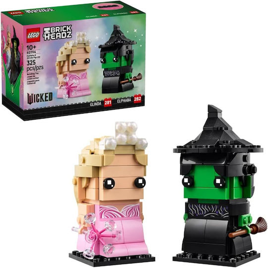 LEGO Brick Headz Elphaba & Glinda Figures for 10+ Years 325 Pieces