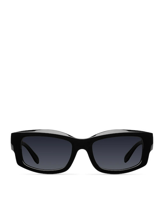 Meller Zuba Unisex Γυαλιά Ηλίου με Μαύρο Κοκκάλινο Σκελετό και Μαύρο Φακό ZB-TUTCAR