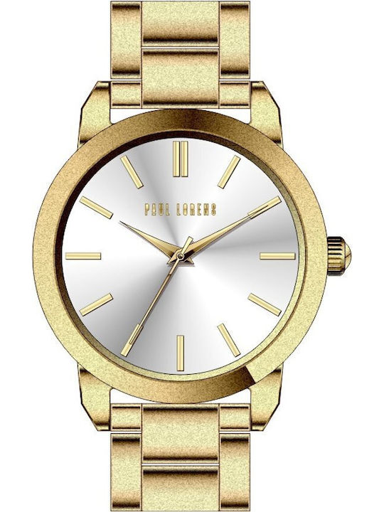 Paul Lorens Women's Watch 38mm Battery with Gold Metal Strap