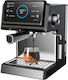 Primo PREM-40542 Μηχανή Espresso 850W Πίεσης 20bar Μαύρη