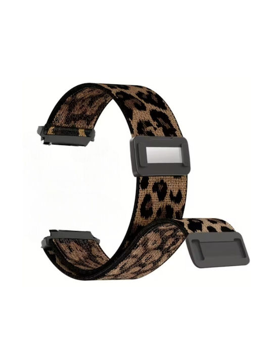 Curea Nylon Închidere Magnetică Garmin Venu 2s Venu 3s Leopard