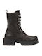 Women's Ankle Boots with Medium Heel Brown