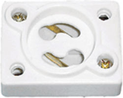 Fluorescent Lamp Starter Base White