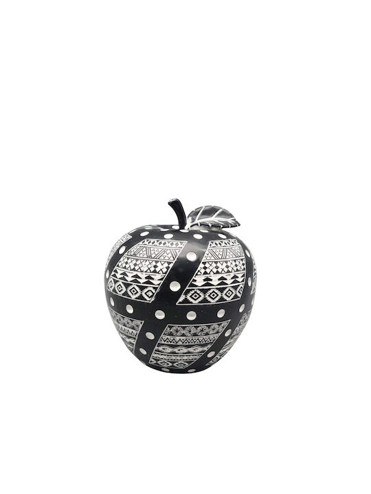 Espiel Tischdekoration Thema Apfel Mehrfarbig Schwarz-Weiß 15cm Verpackung 2 Stück