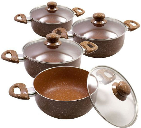Elekom Töpfe Set aus Aluminium 4-teilig