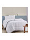 Tac Pilotă Dublu 200x220cm Alb 300 g/mp²Gsm