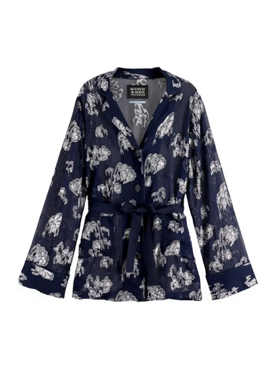 Scotch & Soda Festive Pyjama Damen Blazer Peacoat Scotch & Soda Festive Pyjama Damen Blazer Peacoat