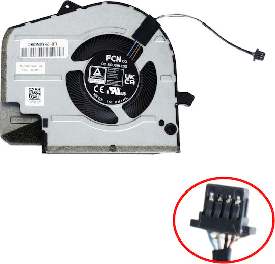 Laptop Fan GPU Cooling Fan Dell Inspiron 16 Plus 7630 16-7630 7635 P125f P125f004 40rpx 040rpx Fq93 Dfs5k22305283z 023.i00u2.0011 B9008ashsf2200tn 4pin Code 81615
