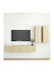 Wall Living Room Cabinet made of Particle Board Sonoma 80x30x30cm