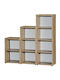 Bookcases Stepladder Gray 3 Pieces 42x30x123cm