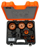 Bahco Hole Saw Set for Bi-metal Hole Saws Sandflex Dry Cutting 16mm to 86mm