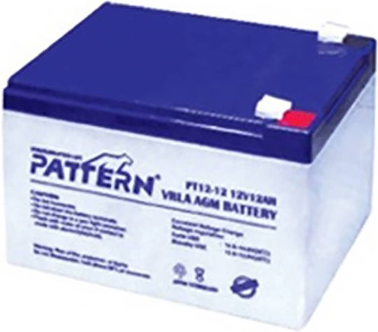 Pattern Battery PT12-12 Μπαταρία UPS με Χωρητικότητα 12Ah και Τάση 12V 4τμχ