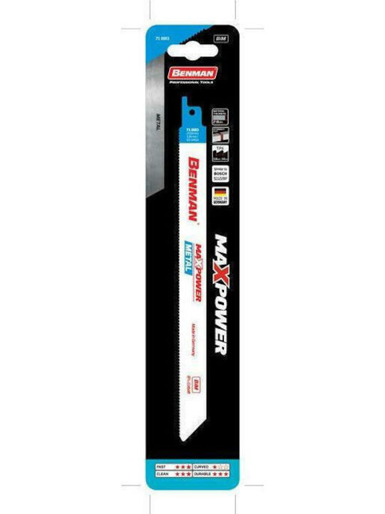 Benman S1126CHF Λάμες MaxPower 10TPI για Μέταλλο 300mm 5τμχ