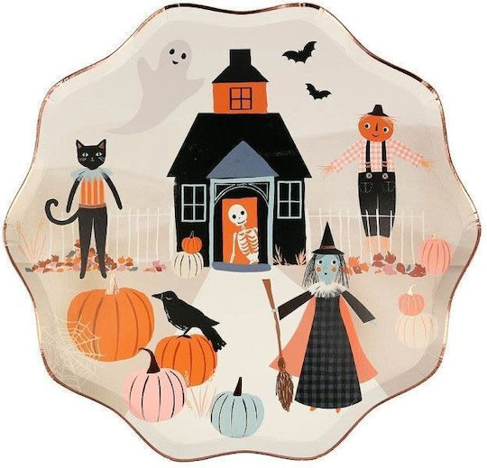 Meri Meri Pumpkin Plate for Party Halloween 224316