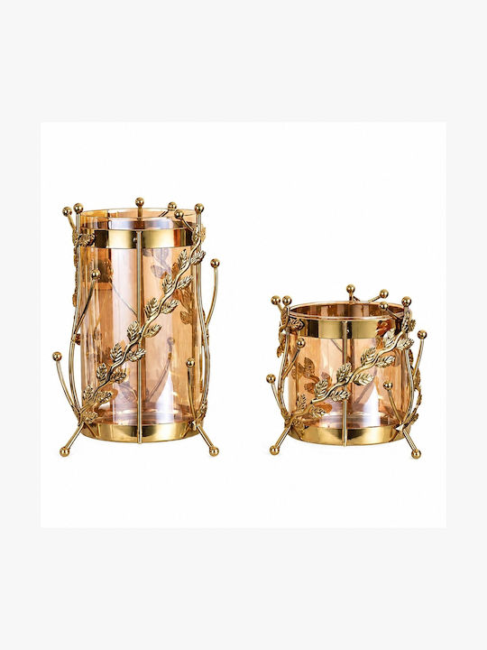 La Belle Maison Set of Metal Candle Holders