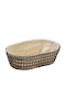 Espiel Set of Decorative Baskets Metal with Handles Beige 27x18x8cm 2pcs