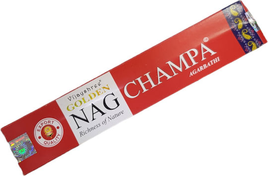 Стик Vijayshree Golden Nag Champa Аромати За Дома 15 Бройки