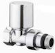 Icma Icma Straight Female Radiator Switch Nickel 1/2''