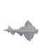 Διακοσμητικό Τοίχου Βράχος Σετ 3τμχ 04-23823 150cm Grey Marhome Πολυρεσίνη