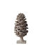 Decorative Sculpture Pine Cone Set 2 Pieces 77342 18x18x36cm Grey Artekko Resin